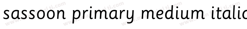 sassoon primary medium italic字体转换